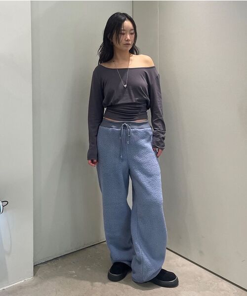 DIAGONAL(ダイアゴナル)の「LOOSE SHIRRING TOP (charcoal)(Tシャツ/カットソー・レディース・その他・FREE)」の12枚目の写真