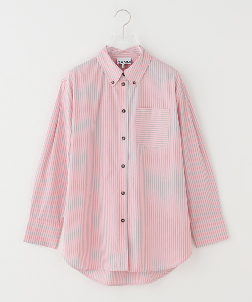 GANNI（ガニー）の「Solid Satin Wrap Blouse（シャツ/ブラウス）」 - WEAR