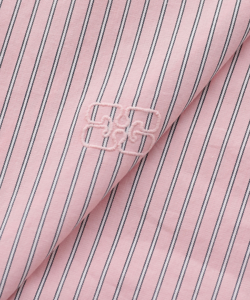 GANNI(ガニー)の「GANNI / ガニー Oxford Stripe Shirt(シャツ/ブラウス・レディース・ピンク・34)」の8枚目の写真