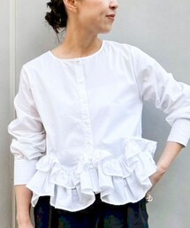 NOLLEY’S | 【WEB限定】ウォッシャブルペプラムフリル2WAYブラウス(シャツ/ブラウス)