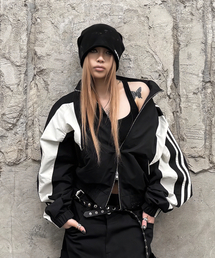 ROARINGRAD（ロアリングラド）の「W.26 クロップトラックジャケット ブラック（ナイロンジャケット）」