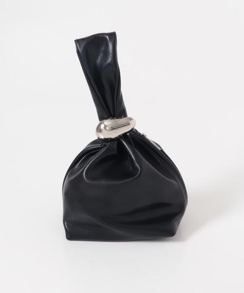 SENSE OF PLACE by URBAN RESEARCH（センスオブプレイスバイアーバンリサーチ）の「メタルツキキンチャクバッグ（ハンドバッグ・レディース・ブラウン/ブラック/ライトベージュ・ONE）」の8枚目の写真