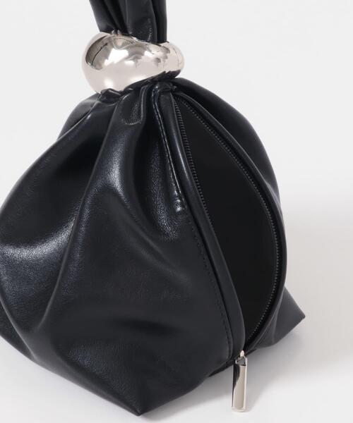 SENSE OF PLACE by URBAN RESEARCH（センスオブプレイスバイアーバンリサーチ）の「メタルツキキンチャクバッグ（ハンドバッグ・レディース・ブラウン/ブラック/ライトベージュ・ONE）」の9枚目の写真