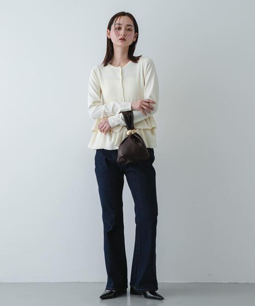 SENSE OF PLACE by URBAN RESEARCH（センスオブプレイスバイアーバンリサーチ）の「メタルツキキンチャクバッグ（ハンドバッグ・レディース・ブラウン/ブラック/ライトベージュ・ONE）」の16枚目の写真