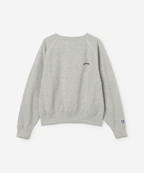 ORCIVAL(オーシバル)の「ORCIVAL | コットン裏毛 ボートネックプルオーバー WOMEN(スウェット・レディース・グレー/ブルー系その他/アイボリー・2/1)」の2枚目の写真