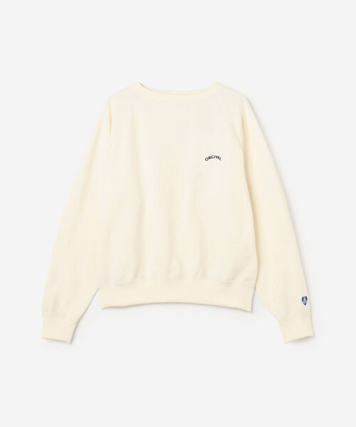 ORCIVAL(オーシバル)の「ORCIVAL | コットン裏毛 ボートネックプルオーバー WOMEN(スウェット・レディース・グレー/ブルー系その他/アイボリー・2/1)」の4枚目の写真