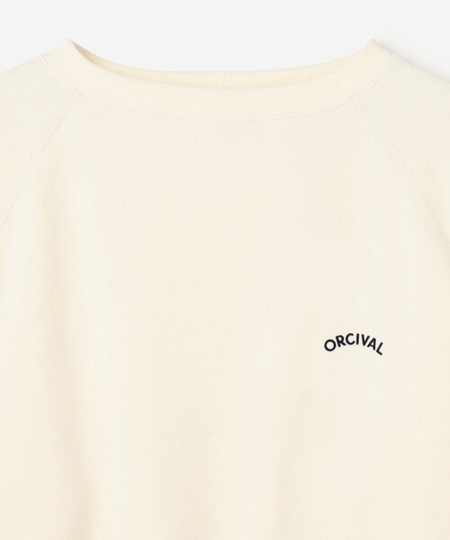 ORCIVAL(オーシバル)の「ORCIVAL | コットン裏毛 ボートネックプルオーバー WOMEN(スウェット・レディース・グレー/ブルー系その他/アイボリー・2/1)」の6枚目の写真