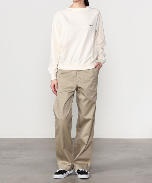 ORCIVAL(オーシバル)の「ORCIVAL | コットン裏毛 ボートネックプルオーバー WOMEN(スウェット・レディース・グレー/ブルー系その他/アイボリー・2/1)」の14枚目の写真