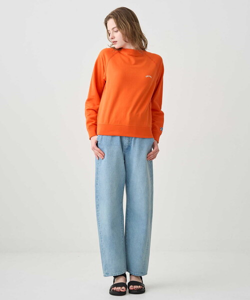 ORCIVAL(オーシバル)の「ORCIVAL | コットン裏毛 ボートネックプルオーバー WOMEN(スウェット・レディース・グレー/ブルー系その他/アイボリー・2/1)」の16枚目の写真