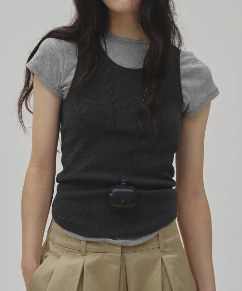 TODAYFUL(トゥデイフル)の「TODAYFUL Soft Fraice T-shirts ソフトフライスTシャツ/12610625(Tシャツ/カットソー・レディース・スミクロ/グレー/アイボリー・ONE SIZE)」の4枚目の写真
