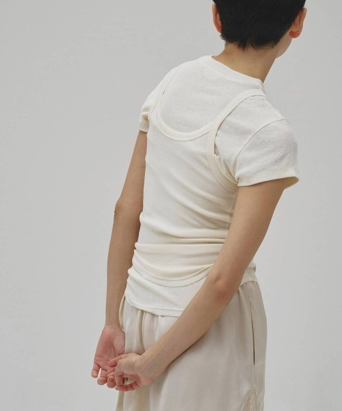TODAYFUL(トゥデイフル)の「TODAYFUL Soft Fraice T-shirts ソフトフライスTシャツ/12610625(Tシャツ/カットソー・レディース・スミクロ/グレー/アイボリー・ONE SIZE)」の7枚目の写真