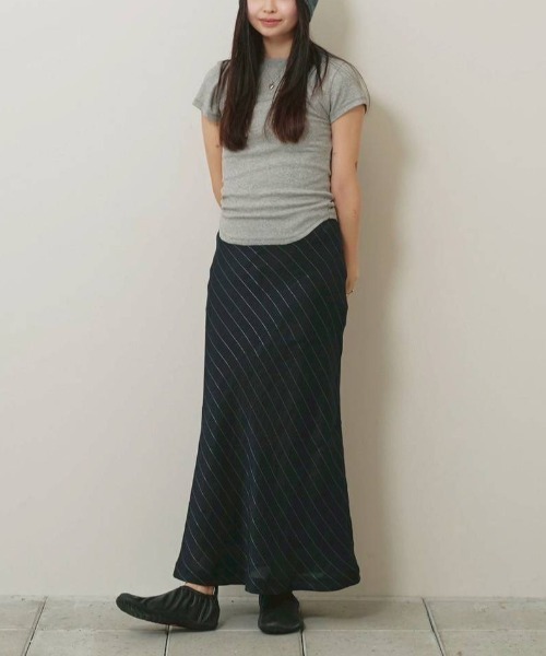 TODAYFUL(トゥデイフル)の「TODAYFUL Soft Fraice T-shirts ソフトフライスTシャツ/12610625(Tシャツ/カットソー・レディース・スミクロ/グレー/アイボリー・ONE SIZE)」の16枚目の写真