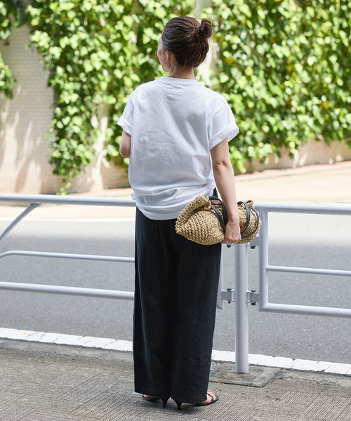 B.C STOCK(ベーセーストック)の「《S/Mサイズ展開》手洗い可 / フレンチリネンストレートパンツ(その他パンツ・レディース・ブラック/ブルー系その他/ネイビー/ベージュ/ピンク/ブラウン・MEDIUM/SMALL)」の9枚目の写真