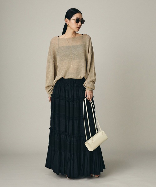 Chaos（カオス）の「Chaos(カオス)/ ノーマンリネンプルオーバー（ニット/セーター・レディース・カーキ/ベージュ・FREE）」の3枚目の写真