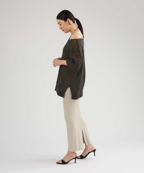 Chaos（カオス）の「Chaos(カオス)/ ノーマンリネンプルオーバー（ニット/セーター・レディース・カーキ/ベージュ・FREE）」の10枚目の写真