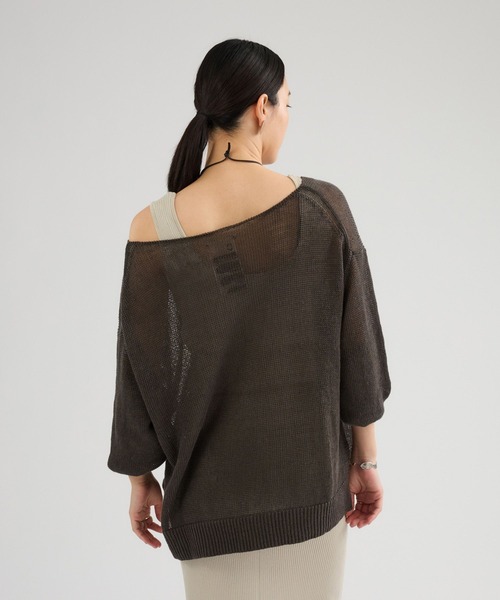 Chaos（カオス）の「Chaos(カオス)/ ノーマンリネンプルオーバー（ニット/セーター・レディース・カーキ/ベージュ・FREE）」の15枚目の写真