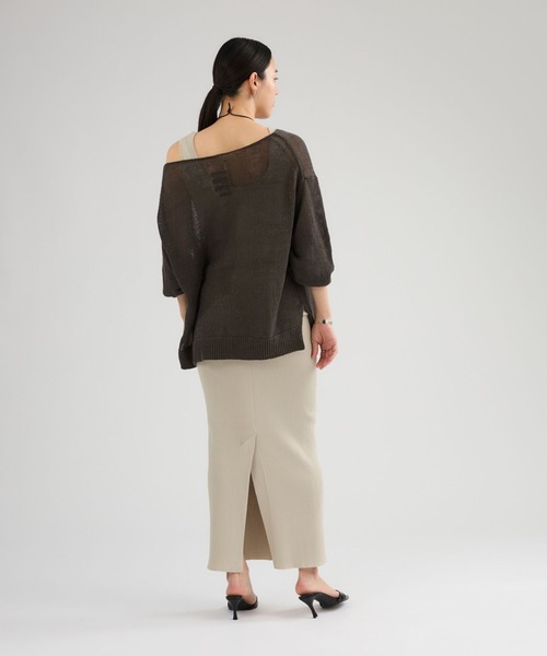 Chaos（カオス）の「Chaos(カオス)/ ノーマンリネンプルオーバー（ニット/セーター・レディース・カーキ/ベージュ・FREE）」の11枚目の写真