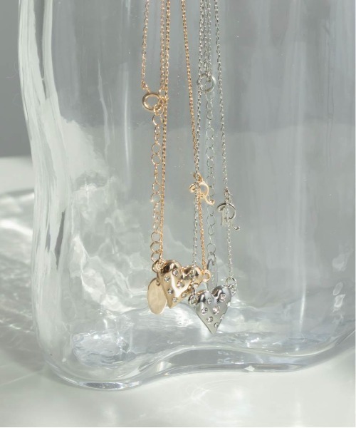 RANDA（ランダ）の「【Heart Collection】ハートビジューネックレス（ネックレス・レディース・シルバー/ゴールド・FREE）」の3枚目の写真