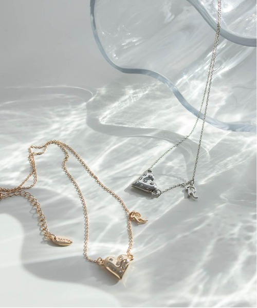 RANDA（ランダ）の「【Heart Collection】ハートビジューネックレス（ネックレス・レディース・シルバー/ゴールド・FREE）」の6枚目の写真