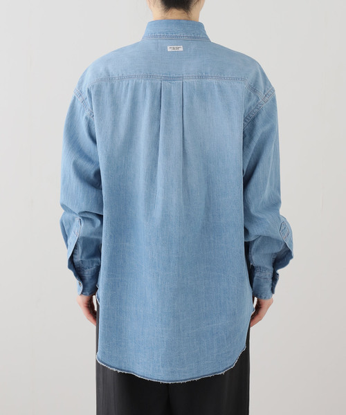 JANE SMITH / JOHN SMITH（ジェーンスミスジョンスミス）の「【JANE SMITH/ジェーンスミス】8oz DENIM REGULAR COLLAR：シャツ（シャツ/ブラウス・レディース・ブルー・X-SMALL）」の14枚目の写真