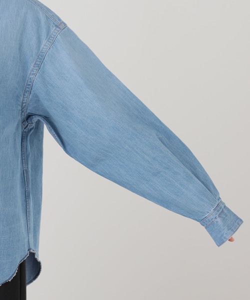 JANE SMITH / JOHN SMITH（ジェーンスミスジョンスミス）の「【JANE SMITH/ジェーンスミス】8oz DENIM REGULAR COLLAR：シャツ（シャツ/ブラウス・レディース・ブルー・X-SMALL）」の15枚目の写真