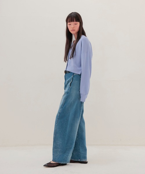 DRESSLAVE(ドレスレイブ)の「1990 barrel denim pants(バレルデニムパンツ)(デニムパンツ・レディース・インディゴブルー・38/36)」の8枚目の写真
