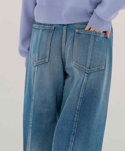 DRESSLAVE（ドレスレイブ）の「1990 barrel denim pants(バレルデニムパンツ)（デニムパンツ・レディース・インディゴブルー/ブルー・38/36）」の14枚目の写真