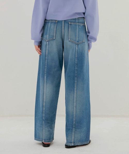 DRESSLAVE（ドレスレイブ）の「1990 barrel denim pants(バレルデニムパンツ)（デニムパンツ・レディース・インディゴブルー/ブルー・38/36）」の11枚目の写真
