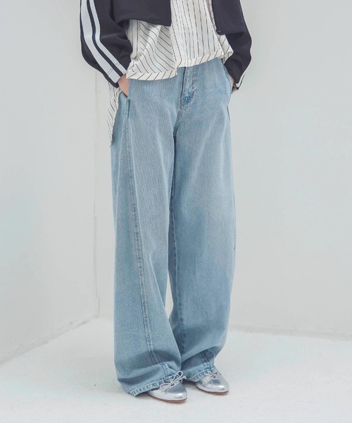 DRESSLAVE（ドレスレイブ）の「1990 barrel denim pants(バレルデニムパンツ)（デニムパンツ・レディース・インディゴブルー/ブルー・38/36）」の16枚目の写真