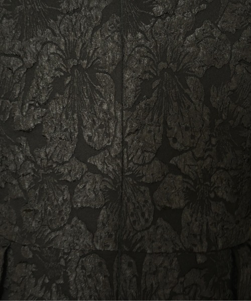 My shawty(マイシャウティー)の「jacquard peplum set up(パンツドレス・レディース・ネイビー/ブラック・SMALL/MEDIUM)」の16枚目の写真