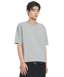 NOMANUAL（NOMANUAL）の「NM CROP T-SHIRT - MELANGE（Tシャツ/カットソー）」