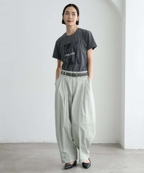 MICHEL KLEIN(ミッシェル・クラン)の「チノバレルパンツ(チノパンツ・レディース・ミント/サンドベージュ・38/40)」の15枚目の写真