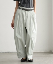 セール】waist design wide chino pants（ウエストデザインワイド