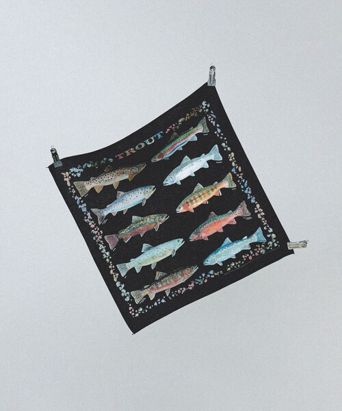 bpr BEAMS(ビーピーアール ビームス )の「【別注】THE PRINTED IMAGE / BANDANA(ハンカチ/ハンドタオル・レディース・ホワイト系その他2/ホワイト系その他4/オフホワイト/ナチュラル/ブラック系その他/ホワイト系その他5/ホワイト系その他6/ホワイト系その他7/ホワイト/ホワイト系その他3/ライトグレー・ONE SIZE)」の8枚目の写真