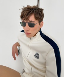 ARMANI EXCHANGE | 【A|X アルマーニ エクスチェンジ】AXロゴ サイドテープ スタンドカラージップアップスウェットシャツ(スウェット)