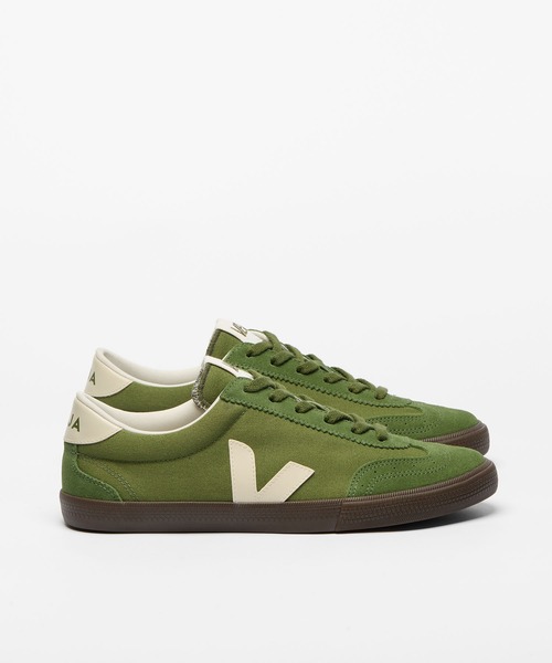 VEJA(ヴェジャ)の「VEJA / “VOLLEY CANVAS” スニーカー(スニーカー・レディース・ホワイト/モスグリーン/ホワイト×グリーン・39/38/37/36/42/41/40)」の3枚目の写真