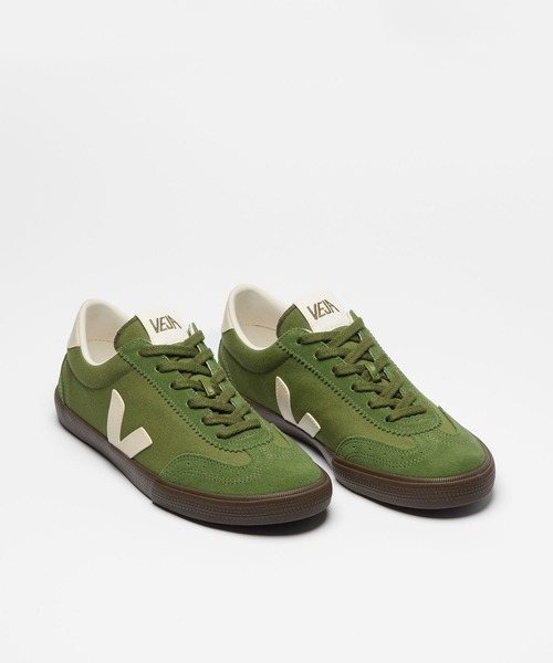VEJA(ヴェジャ)の「VEJA / “VOLLEY CANVAS” スニーカー(スニーカー・レディース・ホワイト/モスグリーン/ホワイト×グリーン・39/38/37/36/42/41/40)」の4枚目の写真