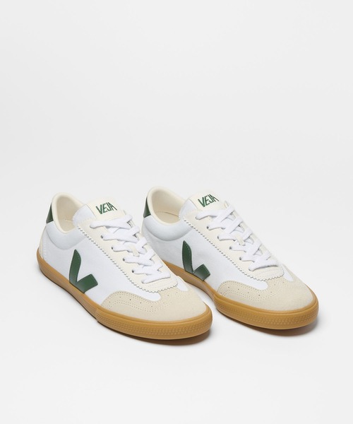VEJA(ヴェジャ)の「VEJA / “VOLLEY CANVAS” スニーカー(スニーカー・レディース・ホワイト/モスグリーン/ホワイト×グリーン・39/38/37/36/42/41/40)」の6枚目の写真