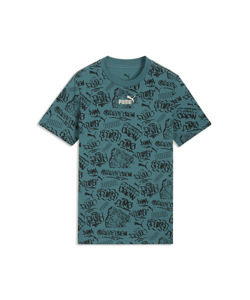 PUMA プーマ ボーイズ ミッド90S AOP 半袖 Tシャツ B 120-160cm（T