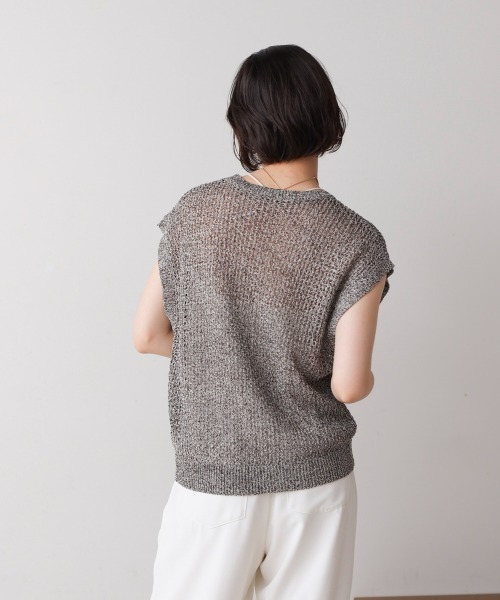 Bou Jeloud(ブージュルード)の「ミックスカラーロゴメッシュニット(ニット/セーター・レディース・イエロー・FREE)」の10枚目の写真