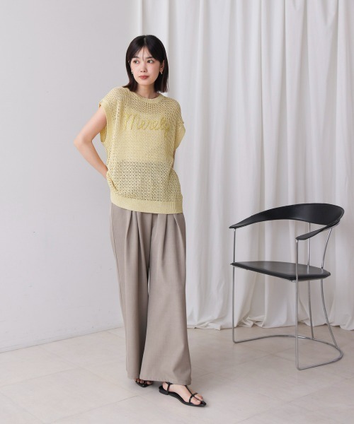 Bou Jeloud(ブージュルード)の「ミックスカラーロゴメッシュニット(ニット/セーター・レディース・イエロー・FREE)」の16枚目の写真