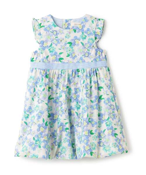 sense of wonder(センスオブワンダー)の「小花柄バルーンワンピース(シャツワンピース・キッズ・ピンク/ブルー・80cm/130cm/120cm/110cm/100cm/90cm)」の2枚目の写真