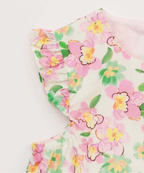 sense of wonder(センスオブワンダー)の「小花柄バルーンワンピース(シャツワンピース・キッズ・ピンク/ブルー・80cm/130cm/120cm/110cm/100cm/90cm)」の5枚目の写真