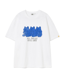 キッキーアンドベアプリントDaying半袖Tシャツホワイト