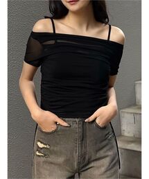 MURUA | タックドロストシアートップス(Tシャツ/カットソー)