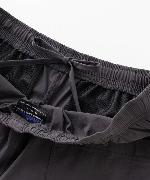 THOUSAND MILE（サウザンドマイル）の「THOUSAND MILE/サウザンドマイル SHORT SLEEVE T-SHIRT & SHORT PANTS SET ショートスリーブTシャツ＆ショートパンツ セット 2026年春夏（Tシャツ/カットソー・メンズ・ホワイト×ブラック/ホワイト×グレー・XS/M/L/XL）」の9枚目の写真