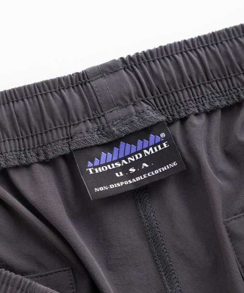 THOUSAND MILE（サウザンドマイル）の「THOUSAND MILE/サウザンドマイル SHORT SLEEVE T-SHIRT & SHORT PANTS SET ショートスリーブTシャツ＆ショートパンツ セット 2026年春夏（Tシャツ/カットソー・メンズ・ホワイト×ブラック/ホワイト×グレー・XS/M/L/XL）」の4枚目の写真