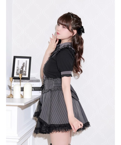 NOEMIE(ノエミー)の「ゴシックローズレースリボンカットソー(Tシャツ/カットソー・レディース・オフホワイト/ダークグレー/ワインレッド・M)」の11枚目の写真