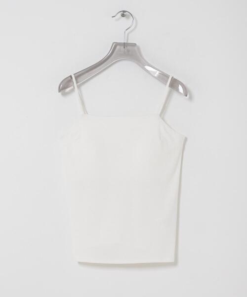 URBAN RESEARCH(アーバンリサーチ)の「カップ付きバックオープンキャミソール(キャミソール・レディース・オフホワイト/ブラック・FREE)」の2枚目の写真