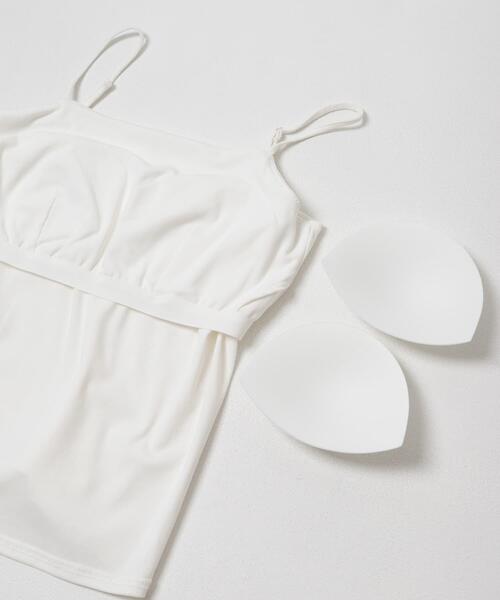 URBAN RESEARCH(アーバンリサーチ)の「カップ付きバックオープンキャミソール(キャミソール・レディース・オフホワイト/ブラック・FREE)」の5枚目の写真